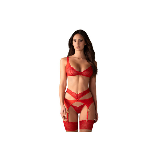 Cupide Desir ensemble 3 pièces - Rouge